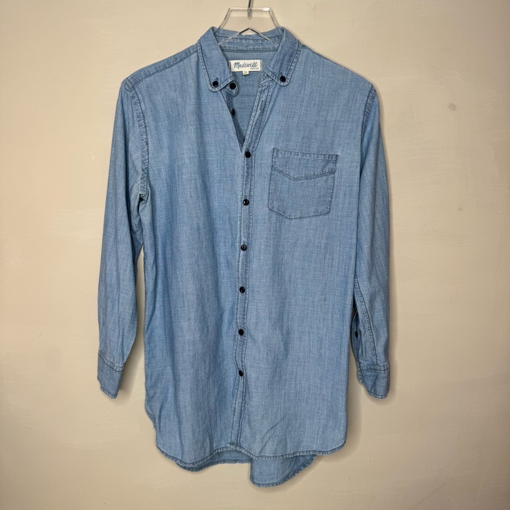 Madewell chambray shirt size xs 100% cotton